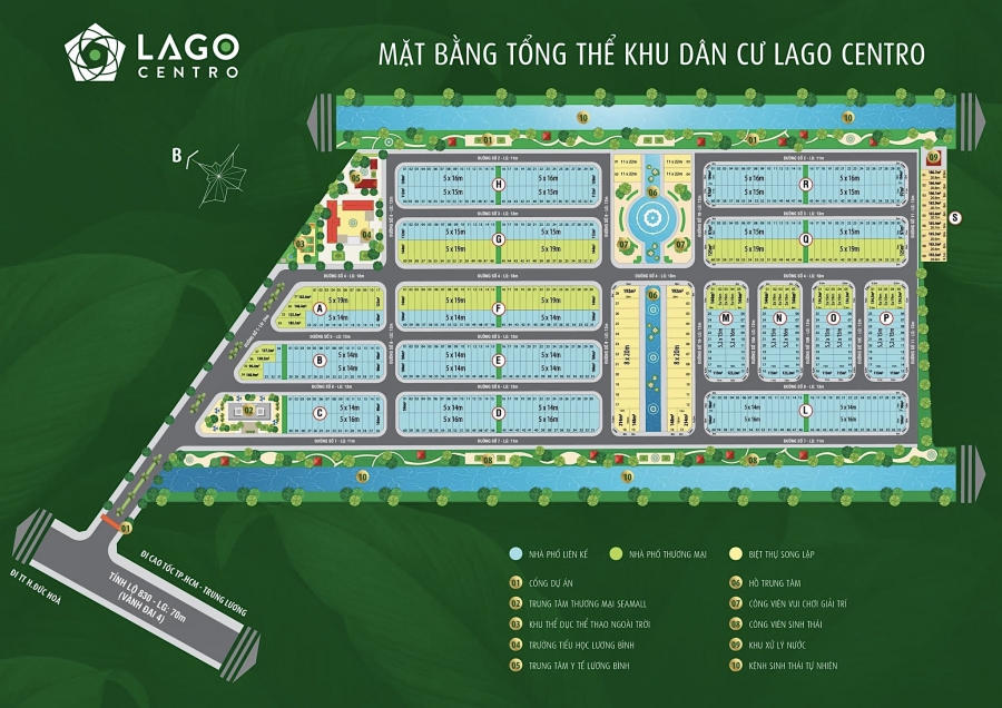 Dự án LAGO CENTRO Bến Lức Long An - Sea Holding